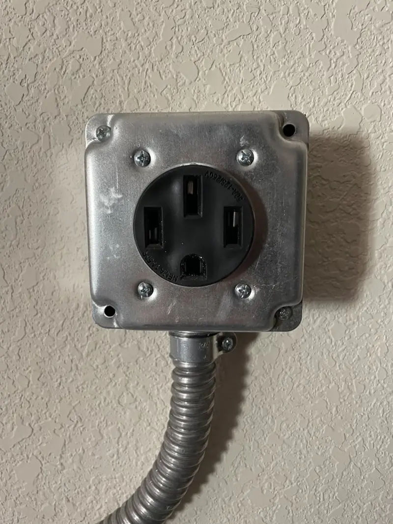 NEMA 14-50 outlet installed for Electrical Panel Upgrade in Nottawa